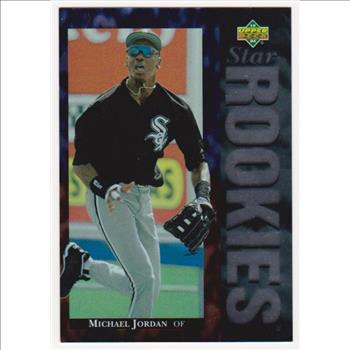 1995 Upper Deck UDA Michael Jordan Star Rookies #19 3.5x5 Jumbo Card