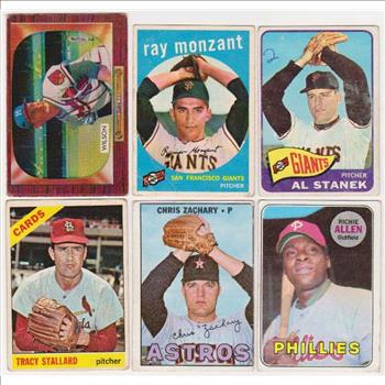 6 Different 1950's/1960's Topps/Bowman Baseball Cards w/ Richie Allen + More