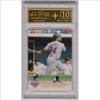 Graded 10 - Kirby Puckett 1992 Barry Colla All-Star Game #9 Card