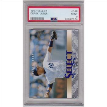 Graded PSA Mint 9 - Derek Jeter 1997 Select Stars #SS148 Card
