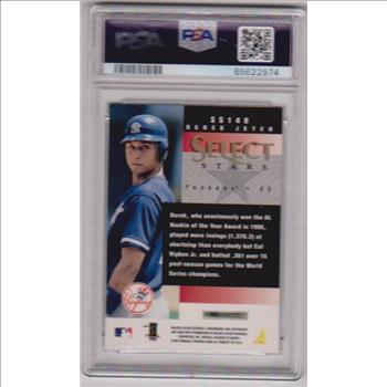 Graded PSA Mint 9 - Derek Jeter 1997 Select Stars #SS148 Card