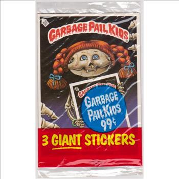 Sealed - 1986 Topps Garbage Pail Kids Giant Stickers Unopened Pack