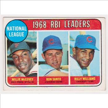 1969 Topps Willie McCovey/Ron Santo/Billy Williams #4 Card