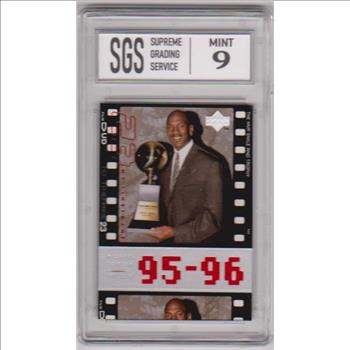 Graded Mint 9 - Michael Jordan 1998 Upper Deck Living Legends #93 Card