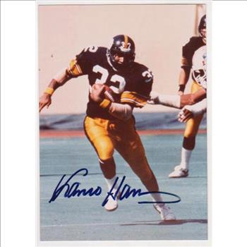 Signed - Franco Harris 3x5 Color Photo - HOF'er Autograph