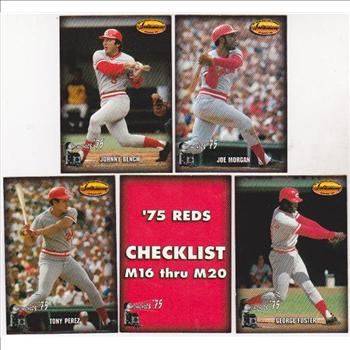 Set - '75 Reds Set With Johnny Bench, Joe Morgan & More - 1993 Ted Williams Company Memories Inserts