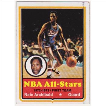 1973-74 Topps Nate Archibald #1 Card - HOF'er