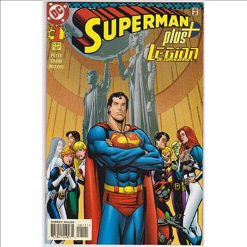1997 DC Comics SUPERMAN PLUS LEGION OF SUPER-HEROES #1 Issue 