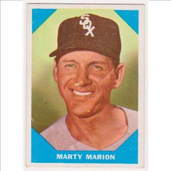 1960 Fleer Marty Marion #19 Card