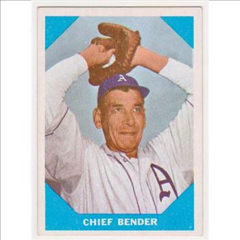 1960 Fleer Chief Bender #7 Card - HOF'er