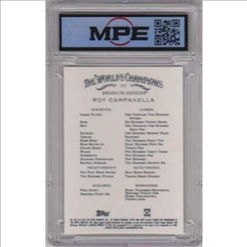 Graded MPE Mint+ 9.5 - Roy Campanella 2024 Topps Allen & Ginter #117 Card