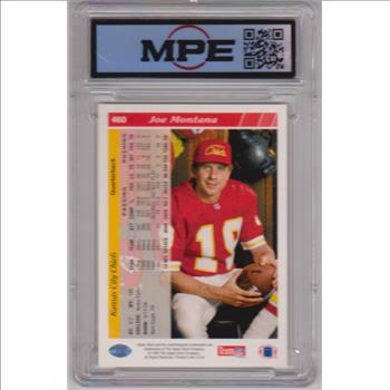 Graded MPE Mint+ 9.5 - Joe Montana 1993 Upper Deck #460 Card