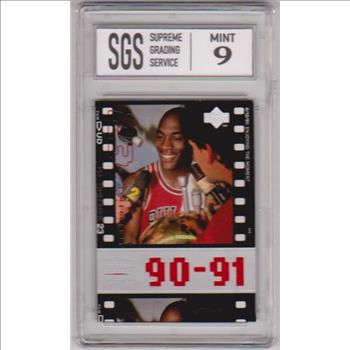 Graded Mint 9 - Michael Jordan 1998 Upper Deck Living Legends #45 Card