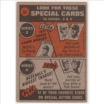 1972 Topps Billy Martin #34 Card