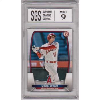 Graded Mint 9 - Shohei Ohtani 2023 Bowman #51 Card