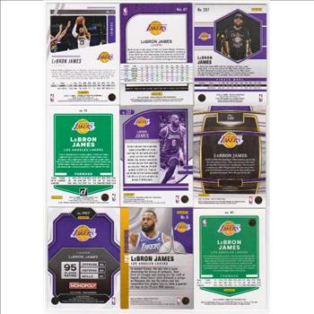 Lebron James Basketball Card Collection - 9 Different