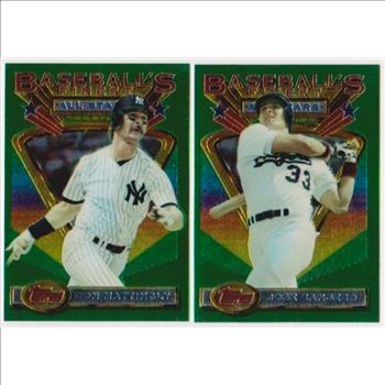 1993 Topps Finest Don Mattingly #98 + Jose Canseco #99 Card Pair