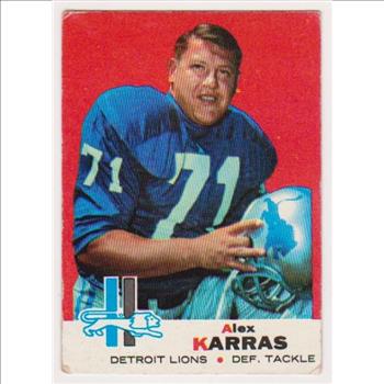 1969 Topps Alex Karras #123 Football Card - HOF'er