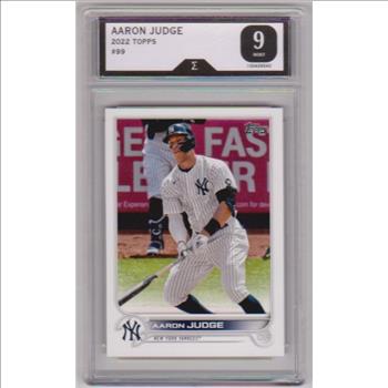 Graded Sigma Mint 9  - Aaron Judge 2022 Topps #99 Card