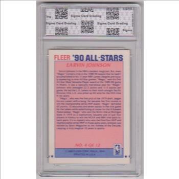 Graded Sigma Mint+ 9.5 - Earvin Magic Johnson 1990 Fleer All-Stars #4 Card
