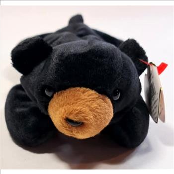 1993 Ty Beanie Baby Blackie The Bear - New With Tags