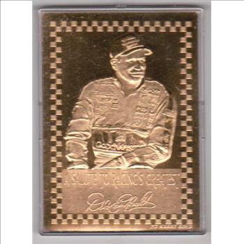 1994-95 Bleachers Dale Earnhardt 23 kt Gold Card w/ COA