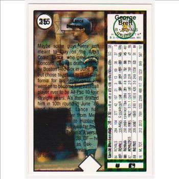  Error - George Brett 1989 Upper Deck w/ Brett/Blankenship Double Print Back - Rare Misprint