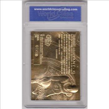 Rookie Graded Gem Mint 10 - Kobe Bryant 1996-97 Fleer w/ Purple Signature 23 Kt Gold Card