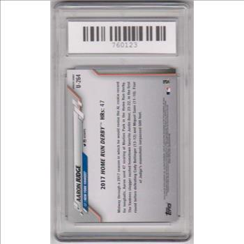 Graded Mint 9 - Aaron Judge 2020 Topps Update #U-264 Card