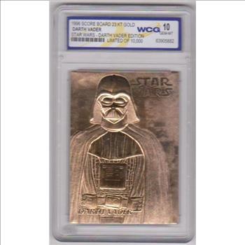 Star Wars Darth Vader 23KT Gold Card Sculptured NM-MT Limited Edition #/10,000