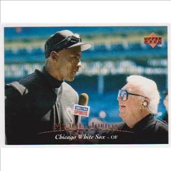 michael jordan harry caray baseball card