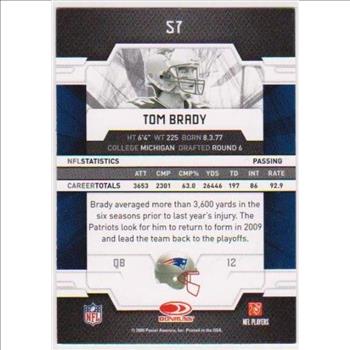 Tom Brady 2009 Donruss Elite #57 Card