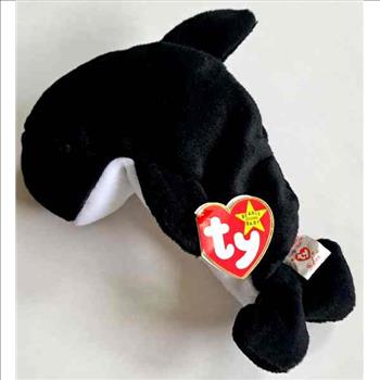 1996 Ty Beanie Baby Waves The Whale - With Original Tags