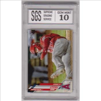 Graded Gem Mint 10 - Mike Trout 2020 Topps Update #U-119 Card