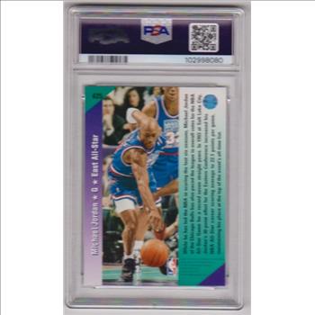 Graded PSA Mint 9 - Michael Jordan 1992-93 Upper Deck #425 Card