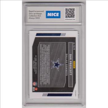 Graded Nice Mint 9 -  Dak Prescott 2021 Donruss Optic Legendary Logos #LL-5 Insert Card