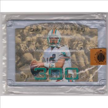 1994 Upper Deck Authenticated Dan Marino 300 Touchdown Passes 3.5x5 C-Card
