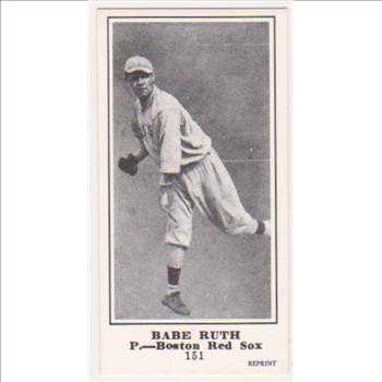 1916 M101-5 Babe Ruth Sporting News Rookie Reprint Baseball Card