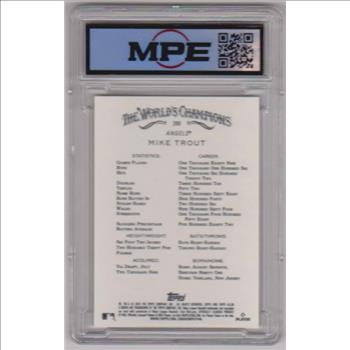 Graded MPE Gem Mint 10 - Mike Trout 2024 Topps Allen & Ginter #280 Card