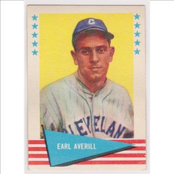 1961 Fleer Earl Averill #5 Card - HOF'er