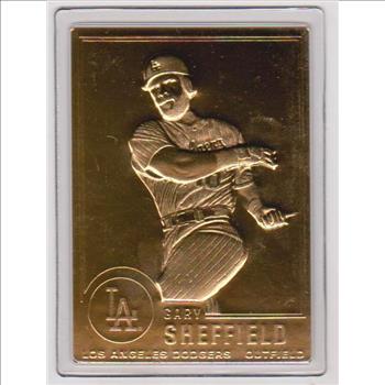 22 kt Gold - Gary Sheffield 2000 Danbury Mint Gold Card