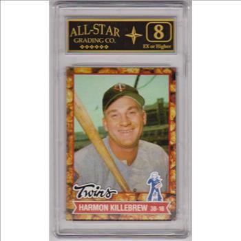 Graded 8 - Harmon Killebrew 1982 Topps Cracker Jack #5 Card