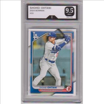 Graded Sigma Mint+ 9.5 - Shohei Ohtani 2024 Bowman #33 Card