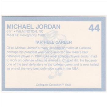 Michael Jordan 1990 North Carolina #44 College Card