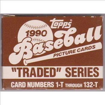 1990 Topps Traded Baseball 132 Card Set In Factory Box