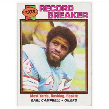 1979 Topps Earl Campbell #331 Rookie Year Card - HOF'er