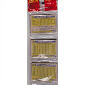 1987 Topps Baseball 49 Card Rack Pack w/ Ryne Sandberg On Front