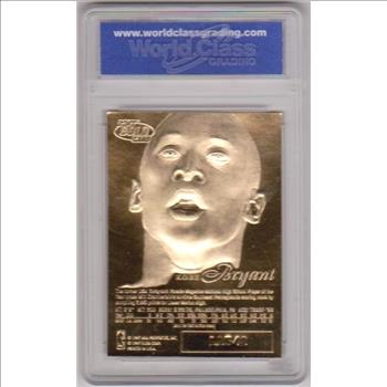 Rookie Graded Gem Mint 10 - Kobe Bryant 1996-97 Flair Showcase Legacy 23 Kt Gold Card