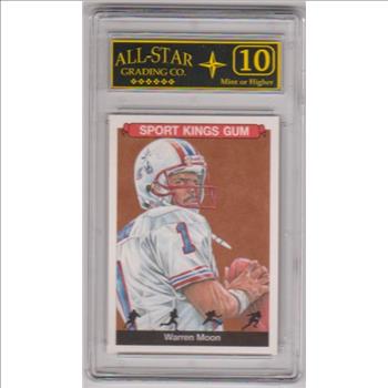 Graded 10 - Warren Moon 2018 Sage Sport Kings Gum #26 Card