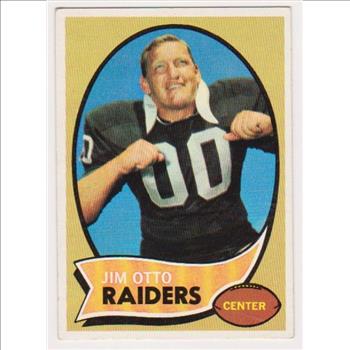 1970 Topps Jim Otto #116 Card - HOF'er